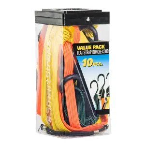 Bungee Straps Flat Assortment 10Pc image