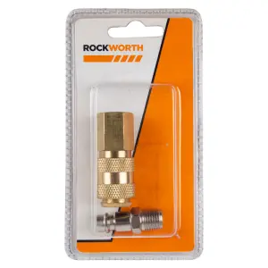 Rockworth Coupler Quick Female & Press-In Male 1/4 image