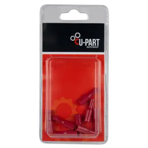 U-Part Terminal Red Female Bullet 0.5-1.5Mm 4Mm L image