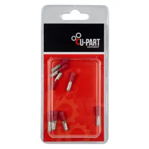 U-Part Terminal Red Male Bullet 0.5-1.5Mm 4Mm image