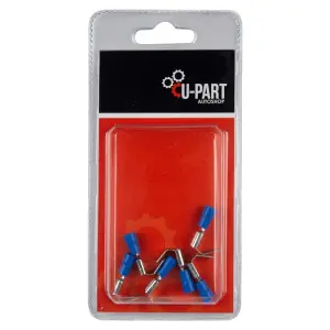 U-Part Terminal Blu Piggy Back 1.5-2Mm 6.3Mm image