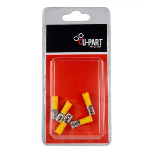 U-Part Terminal Yellow Female Rec Push On 4.0-6.0M image