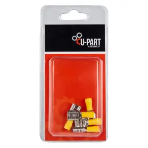 U-Part Terminal Yellow Female Rec Push On 4.0-6.0M image