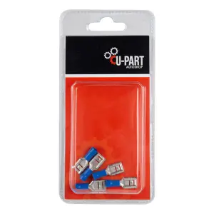 U-Part Terminal Blue Female Rec Push On 1.5-2.5Mm image