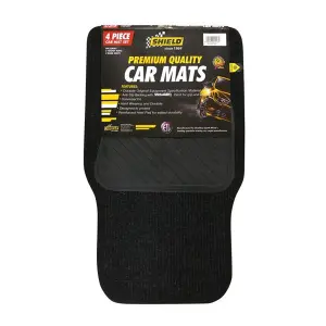 Shield Carpet Univers Black Velour 4 Pc Std Sh1051 image