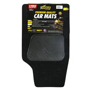 Shield Universal 4X4 Charcoal Ribbed 4 Pce Carpets image