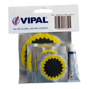 Vipal Tube Patch And Cement Pre Pack Of 6 + 1 image