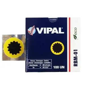 Vipal Round Tube Patch 25Mm Price Each 100 Per Box image