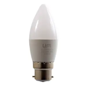 United Electrical Lamp Led Candle Cw B22 5W image