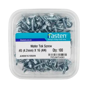 Ifasten Tek Screw Wafer No8 4.2Mmx16Mm 100 Pt image