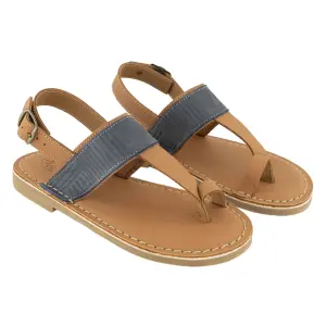 Bata Safari Llandudno Sandal Navy/Tan Lds S 4 image