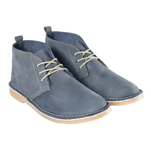 Bata Safari Mens Nubuck Blue Size 12 image