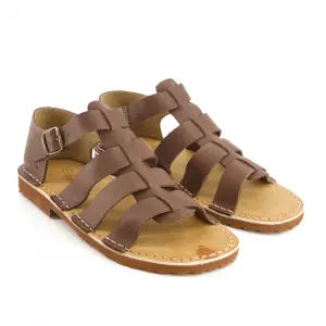 Bata Safari Mens Sandal Open Toe Cognac Size 9 image