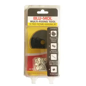 Blu-Mol Multi-Fixing Picture Hanging Kit 22 Pce image