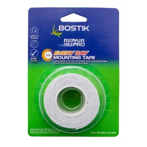 Bostik Mounting Tape Roll 1M X 24Mm X 1.2Mm image