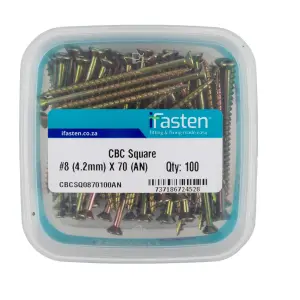 Ifasten Cbc Square No8 4.2Mmx70Mm 100 Pt image