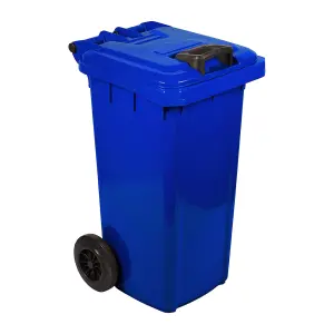Refuse Wheely Bin Non Sabs Virgin Blue 80L image