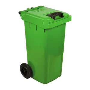 Refuse Wheely Bin Non Sabs Virgin Green 80L image