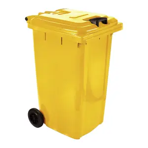 Refuse Wheely Bin Sabs Hdpe Yellow 240L image