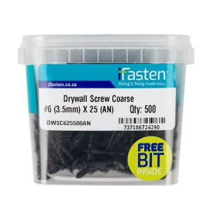 Ifasten Drywall Screw Coarse No6 3.5X25Mm 500 Pt + image