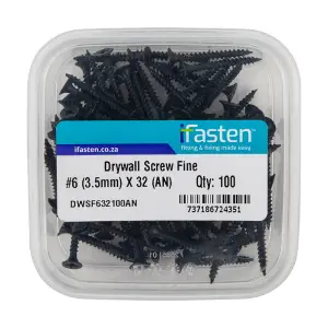 Ifasten Drywall Screw Fine No6 3.5Mmx32Mm 100 Pt image