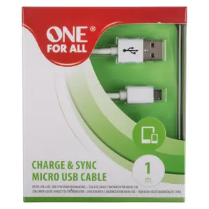 One For All Usb Apple Lightning Cable White 1M image