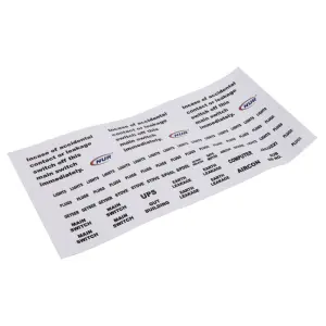 Distribution Board Accessory Label Sheet image