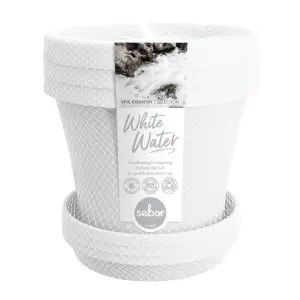 Sebor Suppot & Saucer Set 25Cm White Water 3Pck image