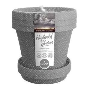 Sebor Suppot & Saucer Set 30Cm Highveld Storm 3Pck image