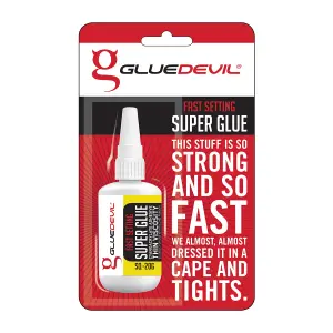 Gluedevil Super Glue B/P (Yellow Label) Sq 20Grm image
