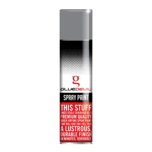Gluedevil Spray Paint 300Ml Silver Grey image
