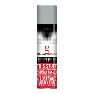 Gluedevil Spray Paint 300Ml Metallic Grey image