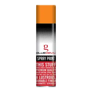 Gluedevil Spray Paint 300Ml Fluorescent Orange image