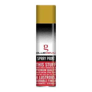 Gluedevil Spray Paint 300Ml Metallic Bright Gold image