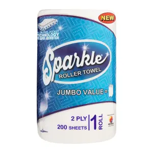 Sparkle Paper Roller Towel 2Ply Virgin 200 Sheet image