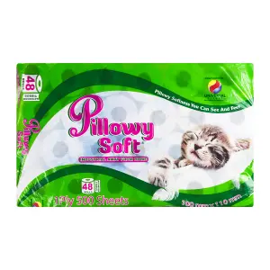 Pillowy Soft Toilet Paper 1Ply Recycle 48 Pack image