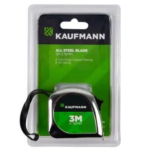 Kaufmann Tape Measure All Steel Blade 16Mmx 3M image