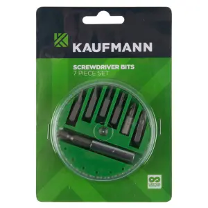 Kaufmann Screwdriver Set 7 Pce Bit image