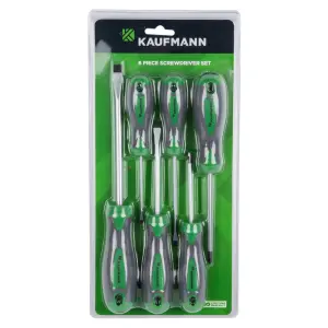 Kaufmann Screwdriver Set 6 Pce Soft Grip image