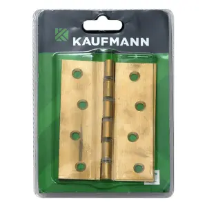 Kaufmann Butt Hinge 100Mm Brass Nylon Washer(Pair) image