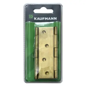 Kaufmann Butt Hinge 100Mm Brass Plated (Pair) image