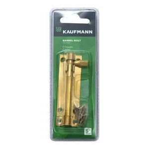 Kaufmann Barrel Bolt 76Mm Solid Brass Straight image