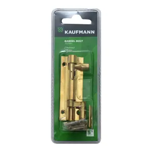 Kaufmann Barrel Bolt 76Mm Solid Brass Necked image