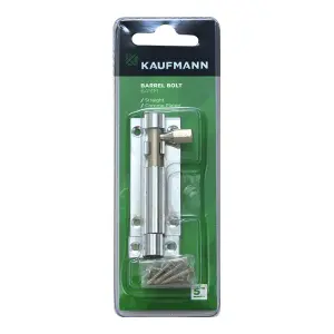 Kaufmann Barrel Bolt 64Mm Chr Plated Straight image