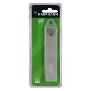 Kaufmann Utility Knife Snap Off Blades 10Pce image