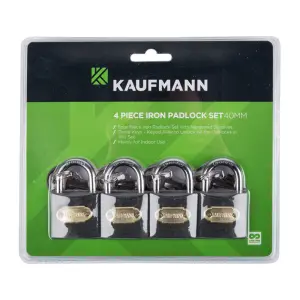 Kaufmann Steel Lock Set 4 Pc 30Mm image
