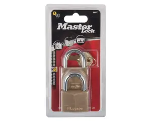 Mackie Master Pad Lock Brass 2Pk 40Mm Keyd Alike image