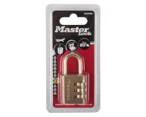 Mackie Lock Combination Brass Master Body 30Mm image