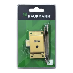 Kaufmann Lock Cupboard 64Mm Brass 2 Lever image