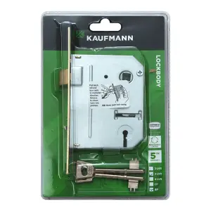 Kaufmann Lockbody 3 Lever Sabs Brass Plated image